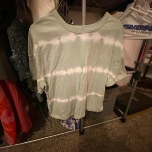 flowy short sleeve tye dye tee